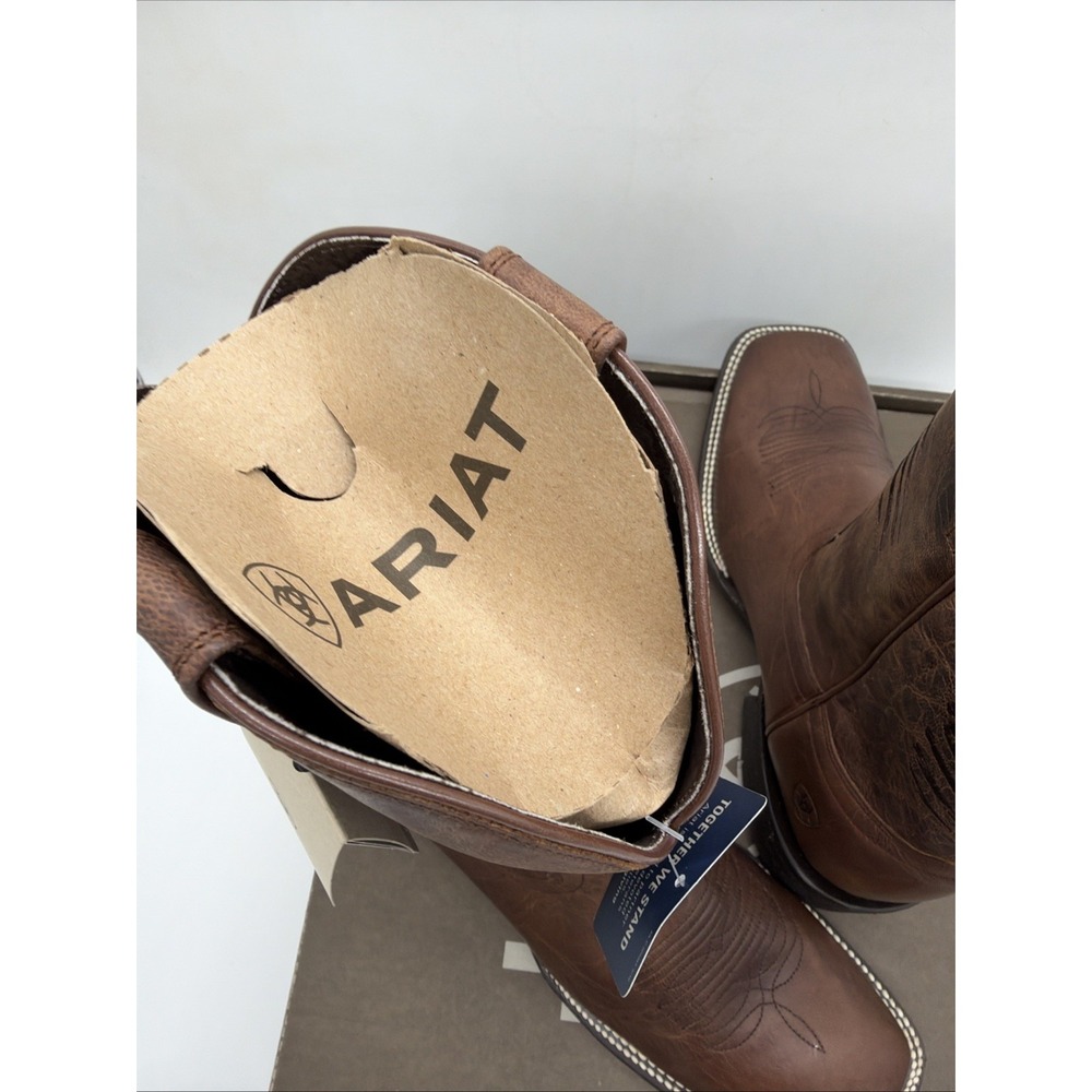 ARIAT CIRCUIT PATRIOT 10029699 Weathered Tan New In Box Cowboy Boots 11D - Picture 4 of 11